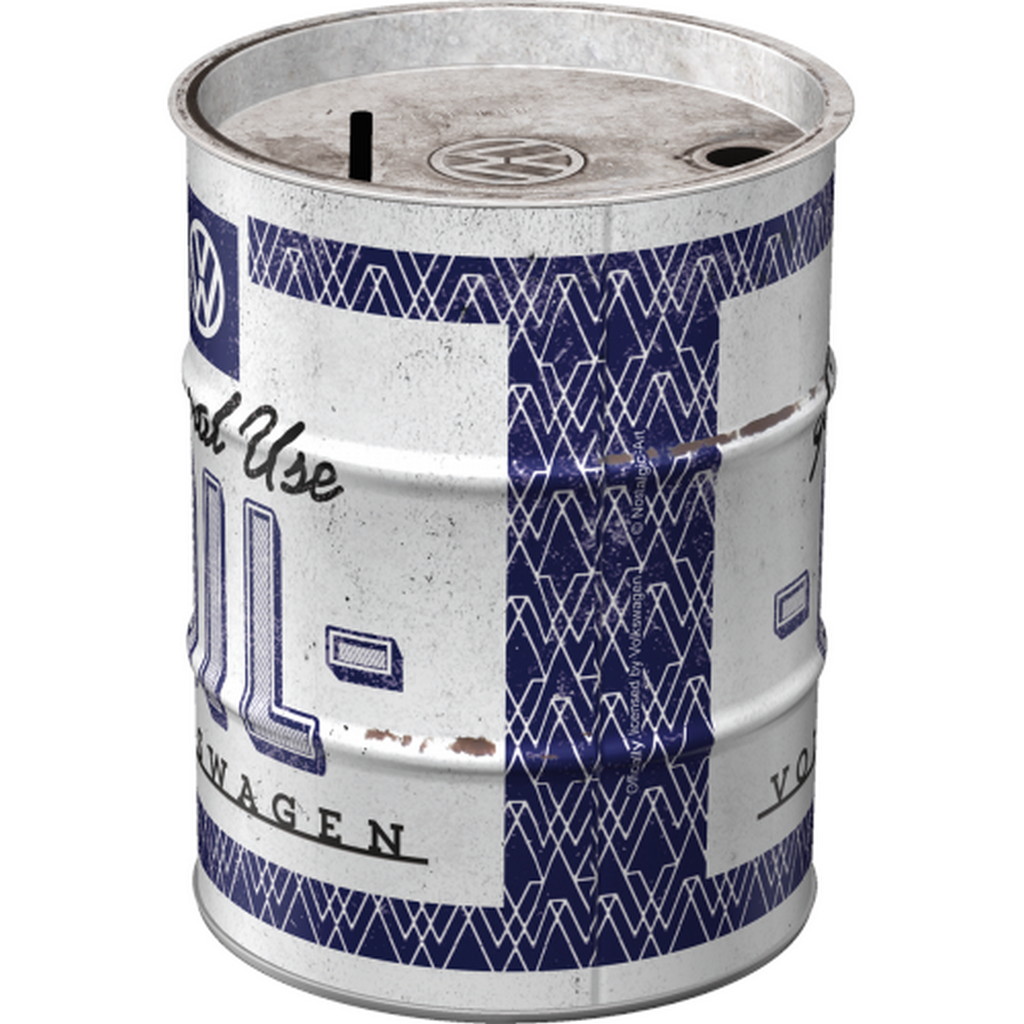 Metalowa skarbonka - beczka VW General UseOil