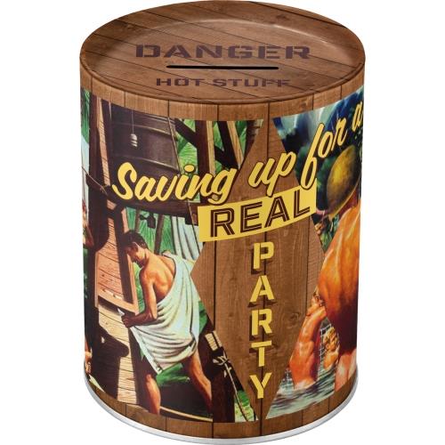 Metalowa skarbonka Party Boys