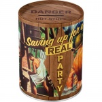 Metalowa skarbonka Party Boys