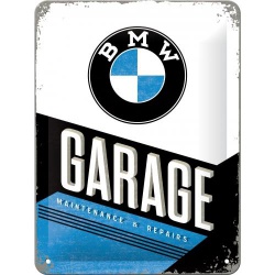  Metalowy Plakat 15 x 20cm BMW Garage