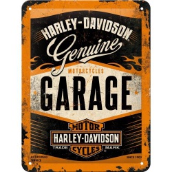  Metalowy Plakat 15 x 20cm Harley Davidson Garage