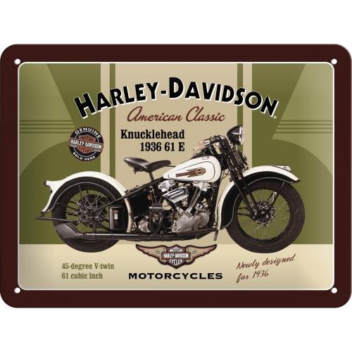 Metalowy Plakat 15 x 20cm Harley Davidson