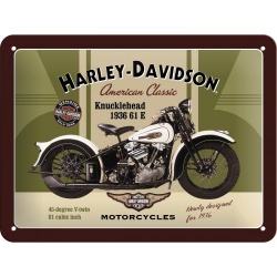  Metalowy Plakat 15 x 20cm Harley Davidson