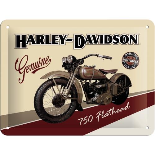 Metalowy Plakat 15 x 20cm Harley-Davidson Flathead