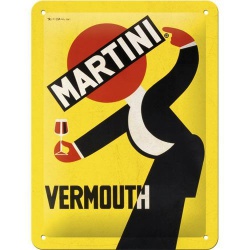   Metalowy Plakat 15 x 20cm Martini Vermouth Yell