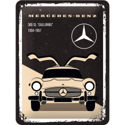  Metalowy Plakat 15 x 20cm Mercedes