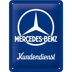  Metalowy Plakat 15 x 20cm Mercedes Benz 