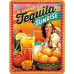  Metalowy Plakat 15 x 20cm Tequila Sunrise