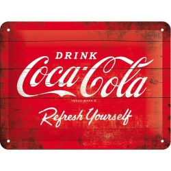  Metalowy Plakat 15x20cm Coca-Cola - Logo