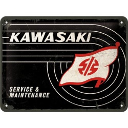  Metalowy Plakat 15x20cm Kawasaki