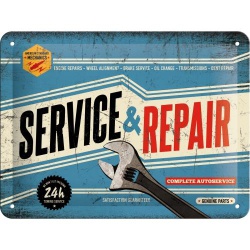  Metalowy Plakat 15x20cm Service & Repair