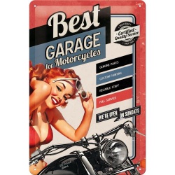  Metalowy Plakat 20 x 30cm Best Garage