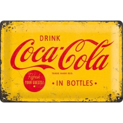  Metalowy Plakat 20 x 30cm Coca-Cola - Logo