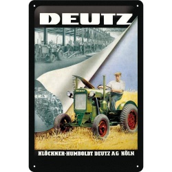  Metalowy Plakat 20 x 30cm Deutz Klöckner