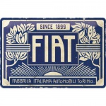 Metalowy Plakat 20 x 30cm Fiat Since 1899 Logo