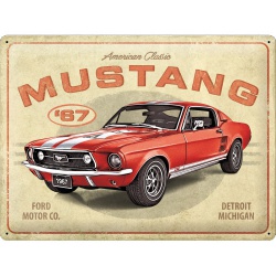 Metalowy Plakat 30x40cm Ford Mustang-GT Red