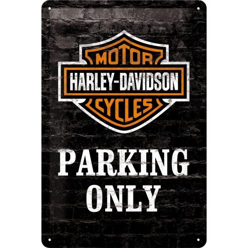 Metalowy Plakat 20 x 30cm Harley Davidson Parking