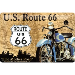  Metalowy Plakat 20 x 30cm Route 66