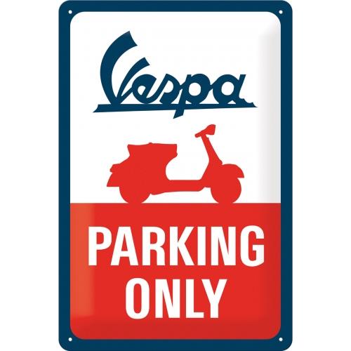 Metalowy Plakat 20 x 30cm Vespa Parking