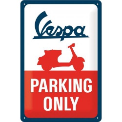  Metalowy Plakat 20 x 30cm Vespa Parking