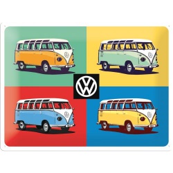  Metalowy Plakat 20 x 30cm VW Bulli-Pop Art