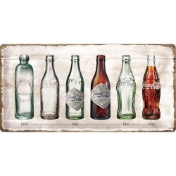 Metalowy Plakat 25 x 50cm Coca-Cola Bottle