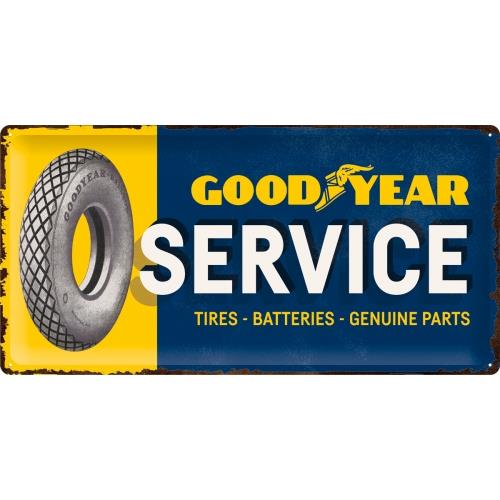Metalowy Plakat 25 x 50cm Goodyear - Service