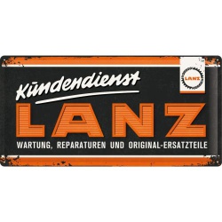  Metalowy Plakat 25 x 50cm Lanz Logo