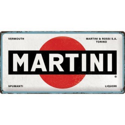  Metalowy Plakat 25 x 50cm Martini