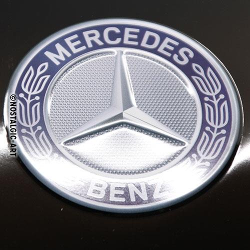 Metalowy Plakat 25 x 50cm Mercedes Logo Evolution