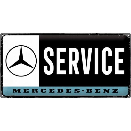 Metalowy Plakat 25 x 50cm Mercedes-Benz Service