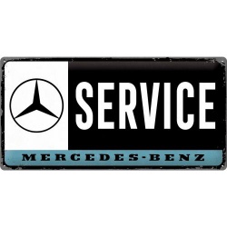  Metalowy Plakat 25 x 50cm Mercedes-Benz Service