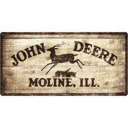  Metalowy Plakat 25 x 50cm John Deere Logo