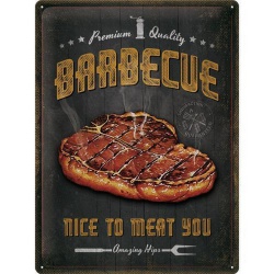  Metalowy Plakat 30 x 40cm Barbecue