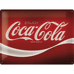  Metalowy Plakat 30 x 40cm Coca-Cola Red Logo