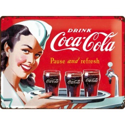  Metalowy Plakat 30 x 40cm Coca-Cola - Waitr