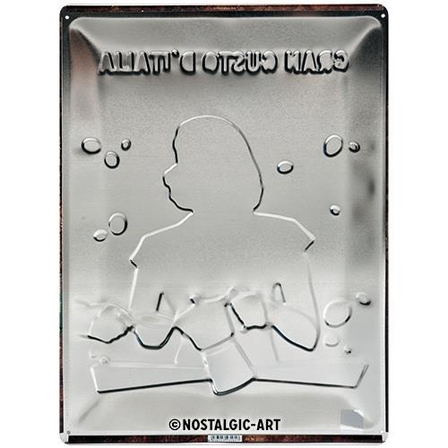 Metalowy Plakat 30 x 40cm Coffee House Lady