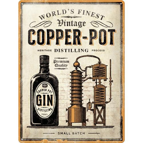 Metalowy Plakat 30 x 40cm Copper Pot Gin