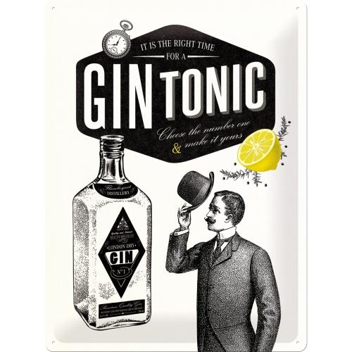 Metalowy Plakat 30 x 40cm Gin Tonic