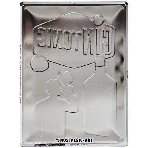 Metalowy Plakat 30 x 40cm Gin Tonic