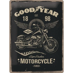  Metalowy Plakat 30 x 40cm Goodyear Motorcycle