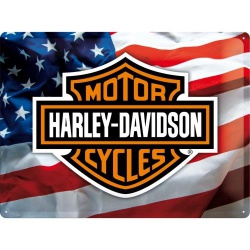  Metalowy Plakat 30 x 40cm Harley-Davidson USA