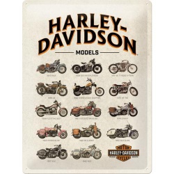  Metalowy Plakat 30 x 40cm Harley-Davidson Models