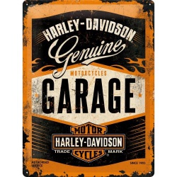  Metalowy Plakat 30 x 40cm Harley-Davidson Garage