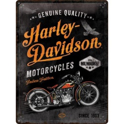  Metalowy Plakat 30 x 40cm Harley-Davidson Timeless Tradition
