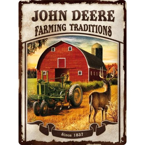 Metalowy Plakat 30 x 40cm John Deere Farm