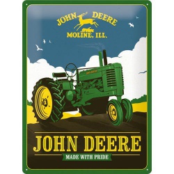  Metalowy Plakat 30 x 40cm John Deere Made With Pride