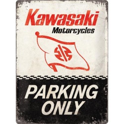  Metalowy Plakat 30 x 40cm Kawasaki Parking