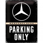 Metalowy Plakat 30 x 40cm Mercedes Benz Parking