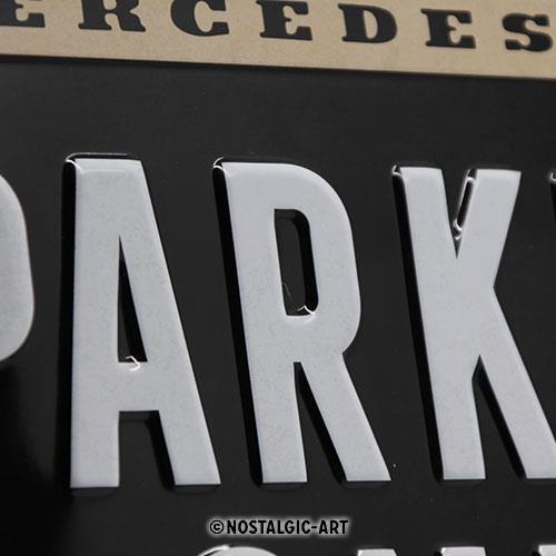 Metalowy Plakat 30 x 40cm Mercedes Benz Parking